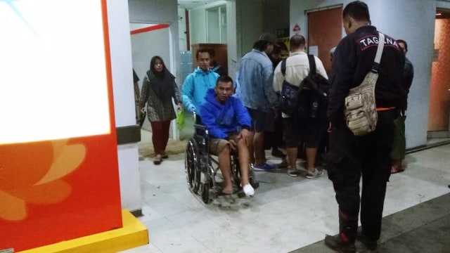 Risman, korban selamat kecelakaan Puncak. (Foto: Aditia Rizki Nugraha/kumparan)