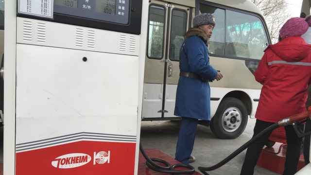 SPBU di Korea Utara (Foto: AP Photo/Eric Talmadge)