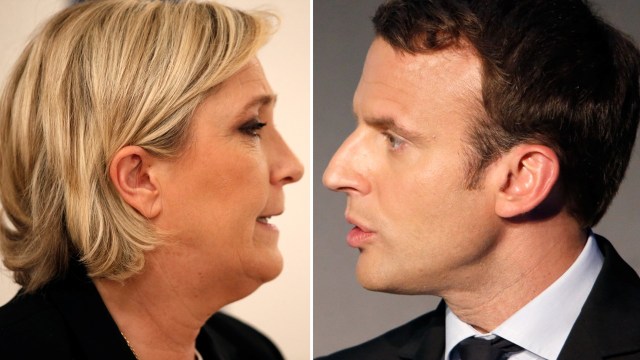 Macron dan Le Pen (Foto: REUTERS/Charles Platiau)