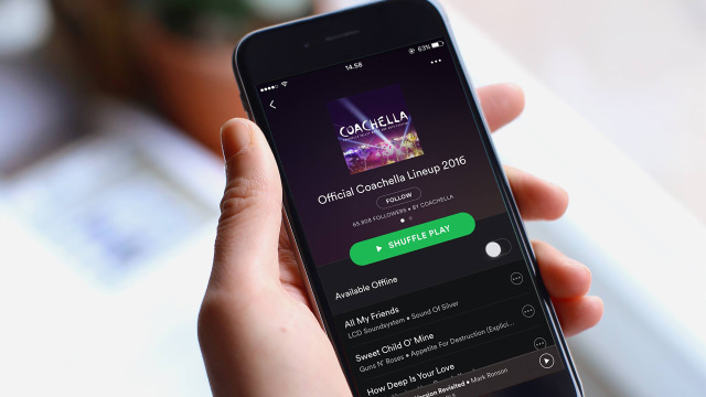 Playlist di Spotify. (Foto: Spotify/Facebook)