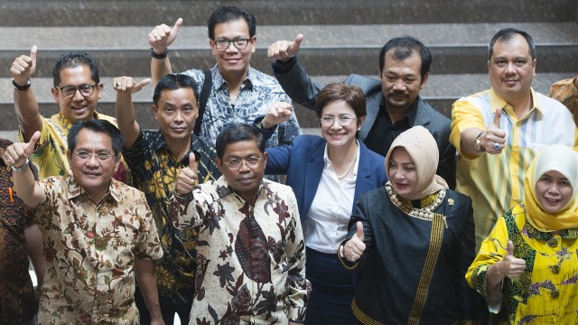 Dukungan Golkar untuk Setya Novanto. (Foto: Antara/Rosa Panggabean)