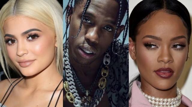 Kylie Jenner, Travis Scott, Rihanna (Foto: Instagram)