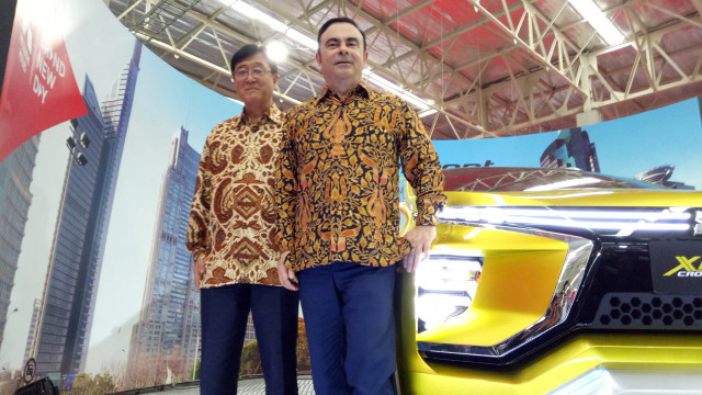 Osamu Masuko dan Carlos Ghosn (Foto: Anggi Dwiky/kumparan)