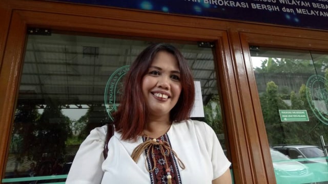 Ely Sugigi di Pengadilan Agama Jakarta Selatan (Foto: DN Mustika/kumparan)