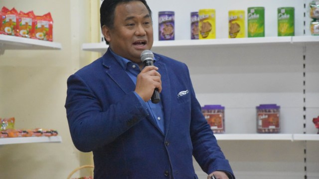 Pembukaan paviliun Indonesia oleh Rachmat Gobel (Foto: KBRI Moskow.)