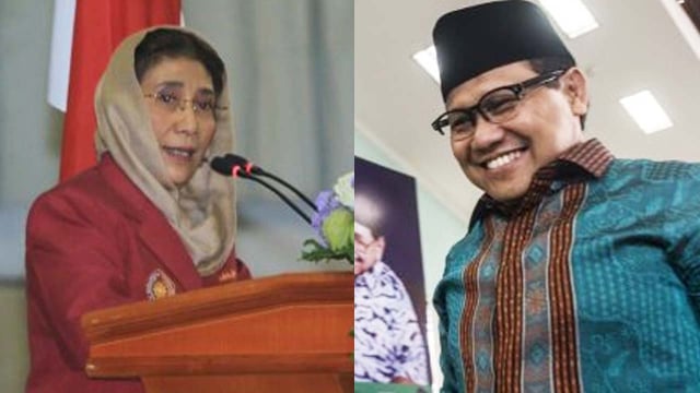 Menteri Susi dan Muhaimin Iskandar. (Foto: Dok. KKP-Antara/M Agung Rajasa)