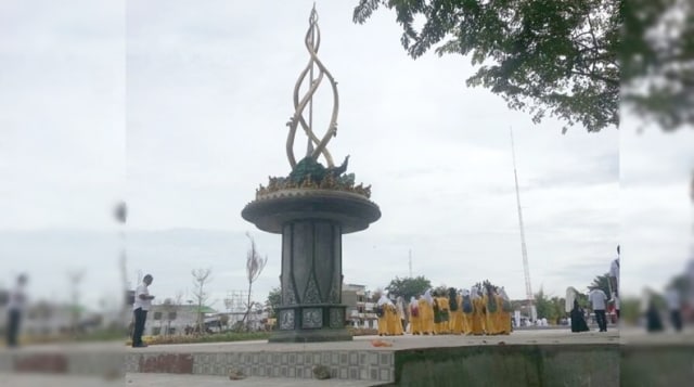 Tugu Tunjuk Ajar Integritas. (Foto: Dok. riau.go.id)