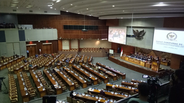 Rapat Paripurna DPR (Foto: Fahrian Saleh/kumparan)