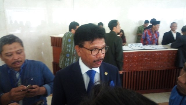 Johnny G. Plate, Wakil Ketua fraksi Partai Nasdem (Foto: Teuku Valdy/kumparan)