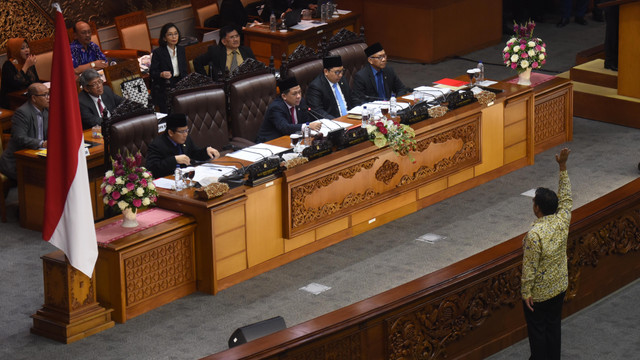 Ahmad Muzani protes angket KPK (Foto: Akbar Nugroho Gumay/ANTARA)