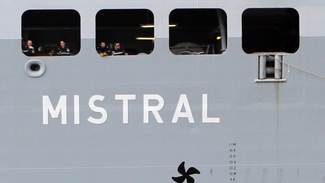 Kapal Amfibi Mistral (Foto: REUTERS/Nobuhiro Kubo)