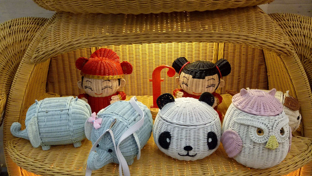 Stan anyaman di Inacraft (Foto: Kevin Kurnianto/kumparan)
