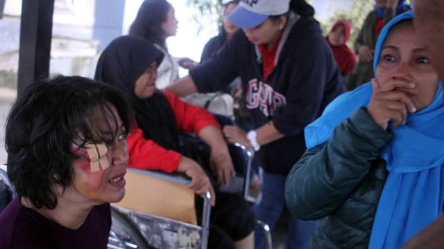 Korban kecelakaan Ciloto di RSUD Cimacan (Foto: Yulius Satria Wijaya/ANTARA)