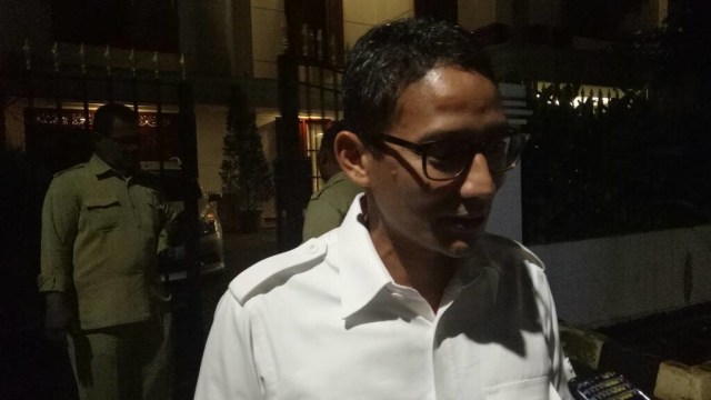 Sandiaga Uno di Kartanegara bertemu Prabowo. (Foto: Aria Pradana/kumparan)