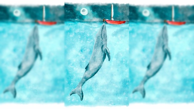 Ilustrasi Paus Biru (Foto: Pixabay)