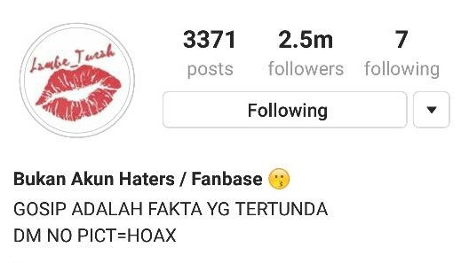 Akun Instagram Lambe Turah (Foto: Instagram/@lambe_turah)