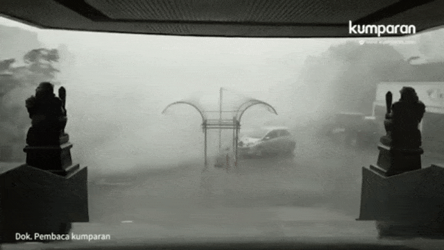 Hujan deras di Bandung (Foto: Dok. Pembaca kumparan)