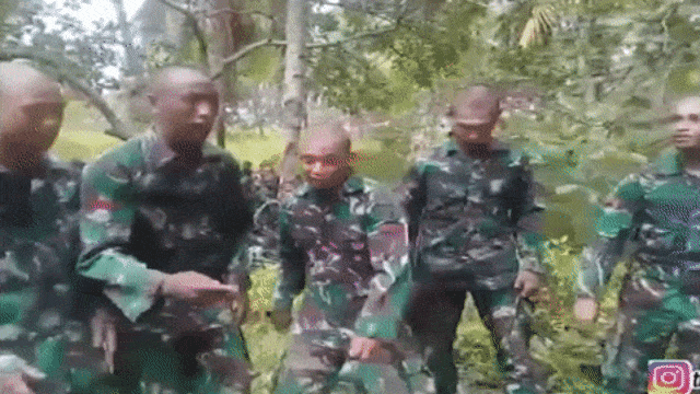 Tentara Menari (Foto: Instagram/@TNI_AD)