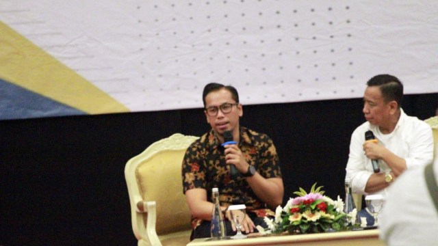 Sammy di acara bincang-bincang  BNN. (Foto: Dok. Munady Widjaja)