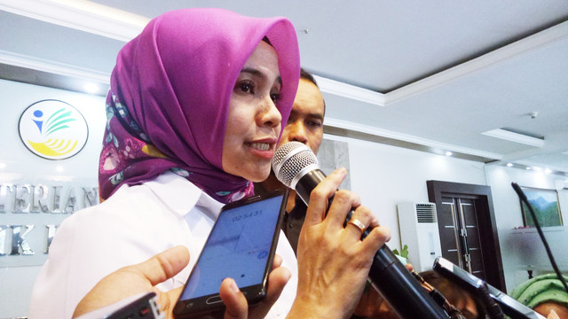 Mira Riyanti Kurniasih dari Kemensos. Foto: Nadia Jovita Injilia Riso/kumparan