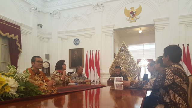 Pimpinan KPK bertemu Presiden Jokowi di Istana (Foto: Yudhistira Amran Saleh/kumparan)
