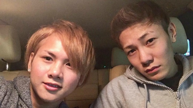 Evelyn dan seorang pria Jepang (Foto: Instagram @ev0124)