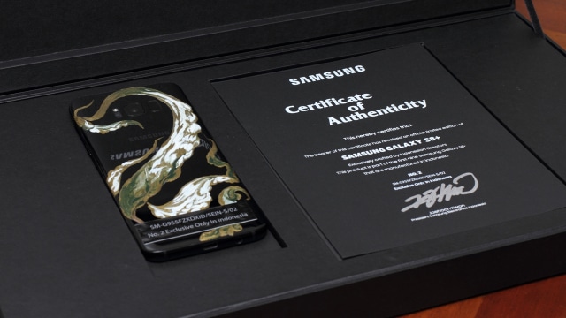 Galaxy S8 Plus edisi khusus desain Talitha. (Foto: Samsung)