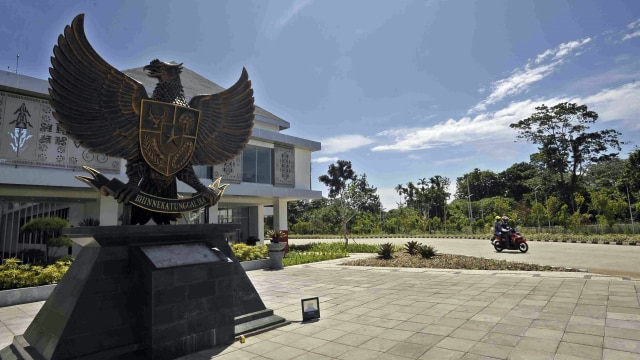 Pos Lintas Batas Negara (PLBN) Skouw (Foto: Antara Foto/Wahyu Putro A)