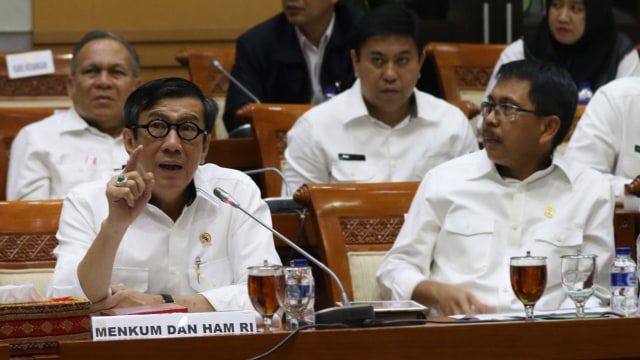 Menkum HAM Yasonna H Laoly. (Foto: Antara/Rivan Awal Lingga)