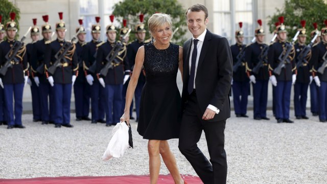 Emmanuel Marcon & Brigitte Trogneux (Foto: Reuters)