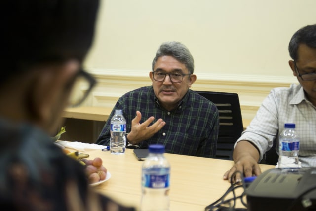 Kemal Gani di kantor kumparan. Foto: Prima Gerhard/kumparan
