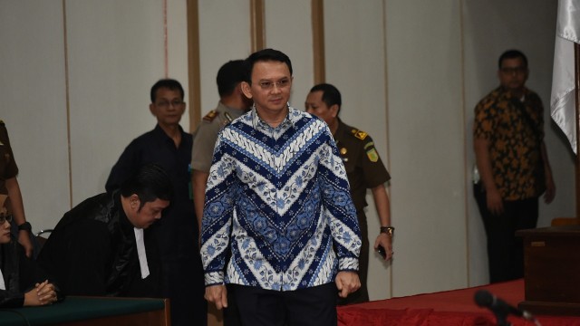 Sidang Vonis Ahok (Foto: REUTERS/Bay Ismoyo)