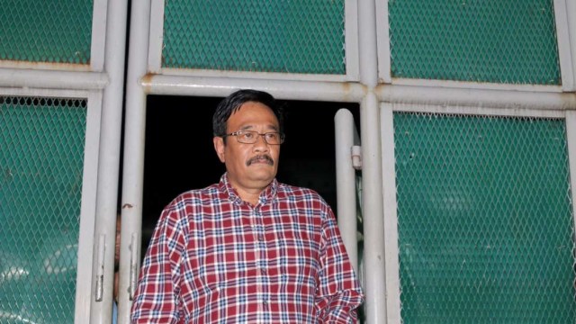 Djarot meninggalkan Rutan Cipinang. (Foto: Fanny Kusumawardhani/kumparan)