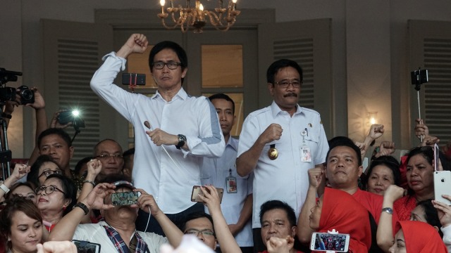 Nyanyi bersama Addie MS di Balai Kota. (Foto: Aditia Noviansyah/kumparan)