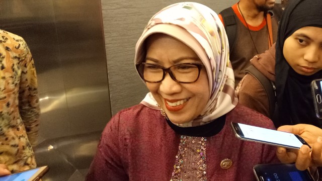 Dewan Komisioner OJK, Nurhaida di Gedung BEI. (Foto: Ela Nurlaela/kumparan)