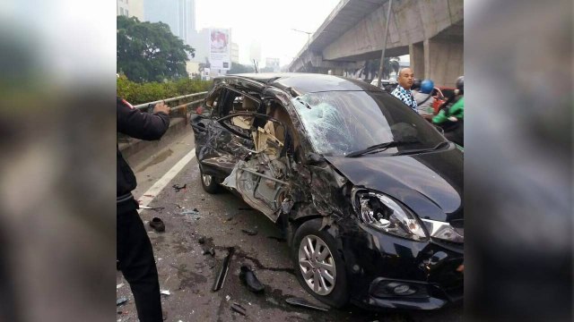 Kecelakaan supir GoJek. (Foto: Istimewa)