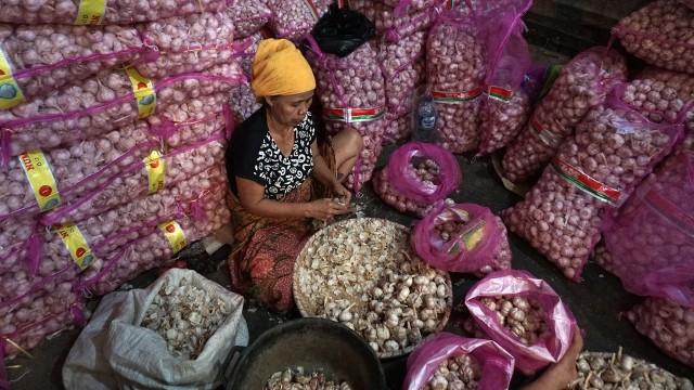 Harga bawang putih mengalami kenaikan harga (Foto: Aditia Noviansyah/kumparan)
