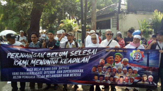 Pendukung Habib Rizieq  (Foto: Aria Pradana/kumparan)