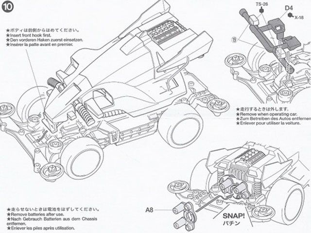 Panduan merakit Tamiya Mini 4WD (Foto: Tamiya.com)