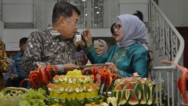 Ulang tahun Jusuf Kalla. (Foto: Anatara/Saptono)