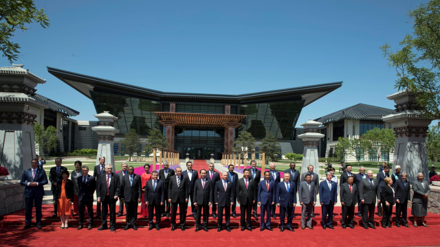 Presiden Jokowi dalam acara The BRF di China. (Foto: Reuters/Ng Han Guan)