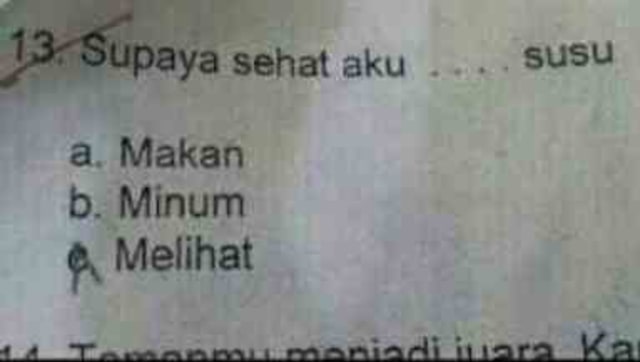 TIDAK ADA JAWABAN SALAH ATAU BENAR