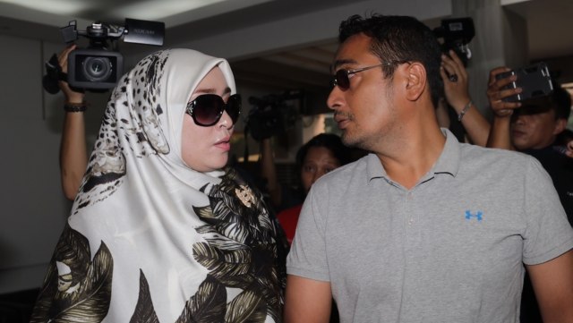 Firza Husein di Polda Metro Jaya (Foto: Fanny Kusumawardhani/kumparan)