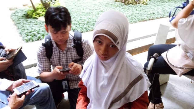 Peserta difabel yang mengikuti SBMPTN (Foto: Aprilandika Pratama/kumparan)