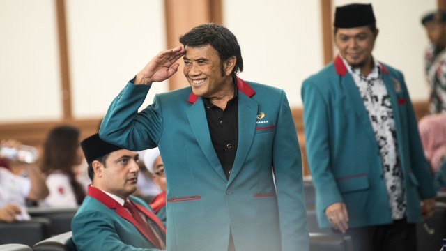 Rhoma Irama, Ketum Partai Islam Damai Aman  (Foto: Antara/M Agung Rajasa)
