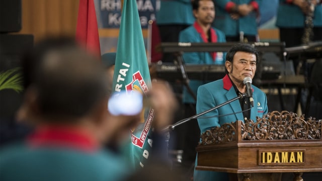 Rhoma Irama, Ketum Partai Islam Damai Aman  (Foto: Antara/M Agung Rajasa)
