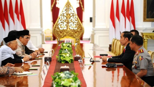 Jokowi bertemu tokoh lintas agama (Foto: Biro Pers, Media, dan Informasi Sekretariat Presiden)