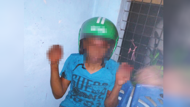 Pelaku yang menyamar sebagai driver ojek online (Foto: Dok. Istimewa)