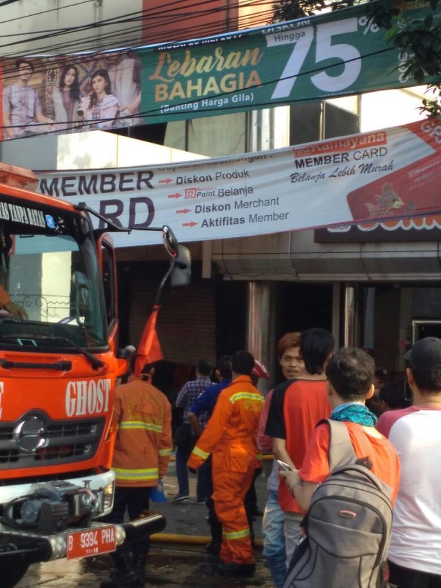 Kebakaran di Ramayana (Foto: Istimewa)