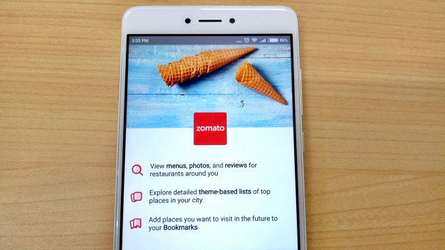 Aplikasi Zomato. Foto: Jofie Yordan/kumparan